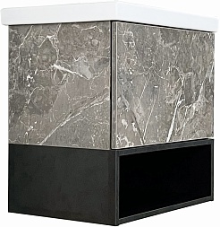 Style Line Тумба с раковиной Мальта 60 подвесная рускеала – фотография-2